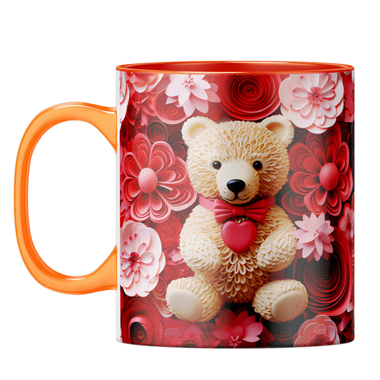 YuBingo 3D Teddy Dreams Coffee Mug Orange
