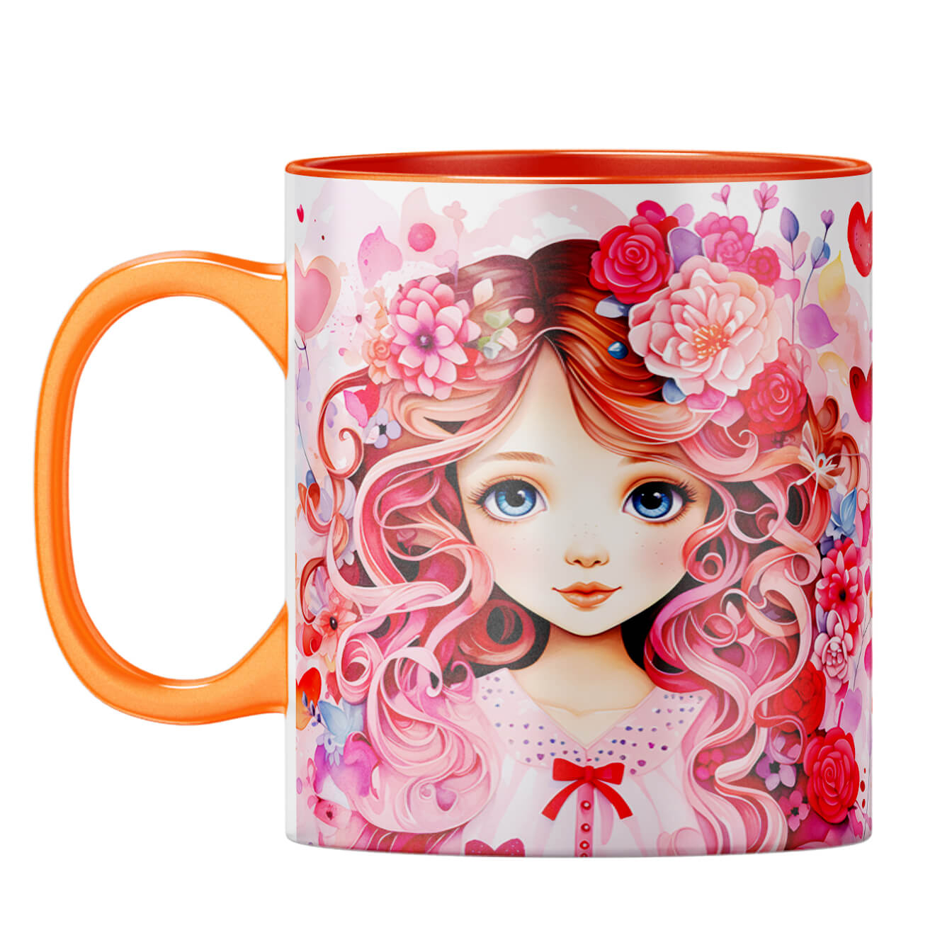 YuBingo Anime Romance Coffee Mug Orange