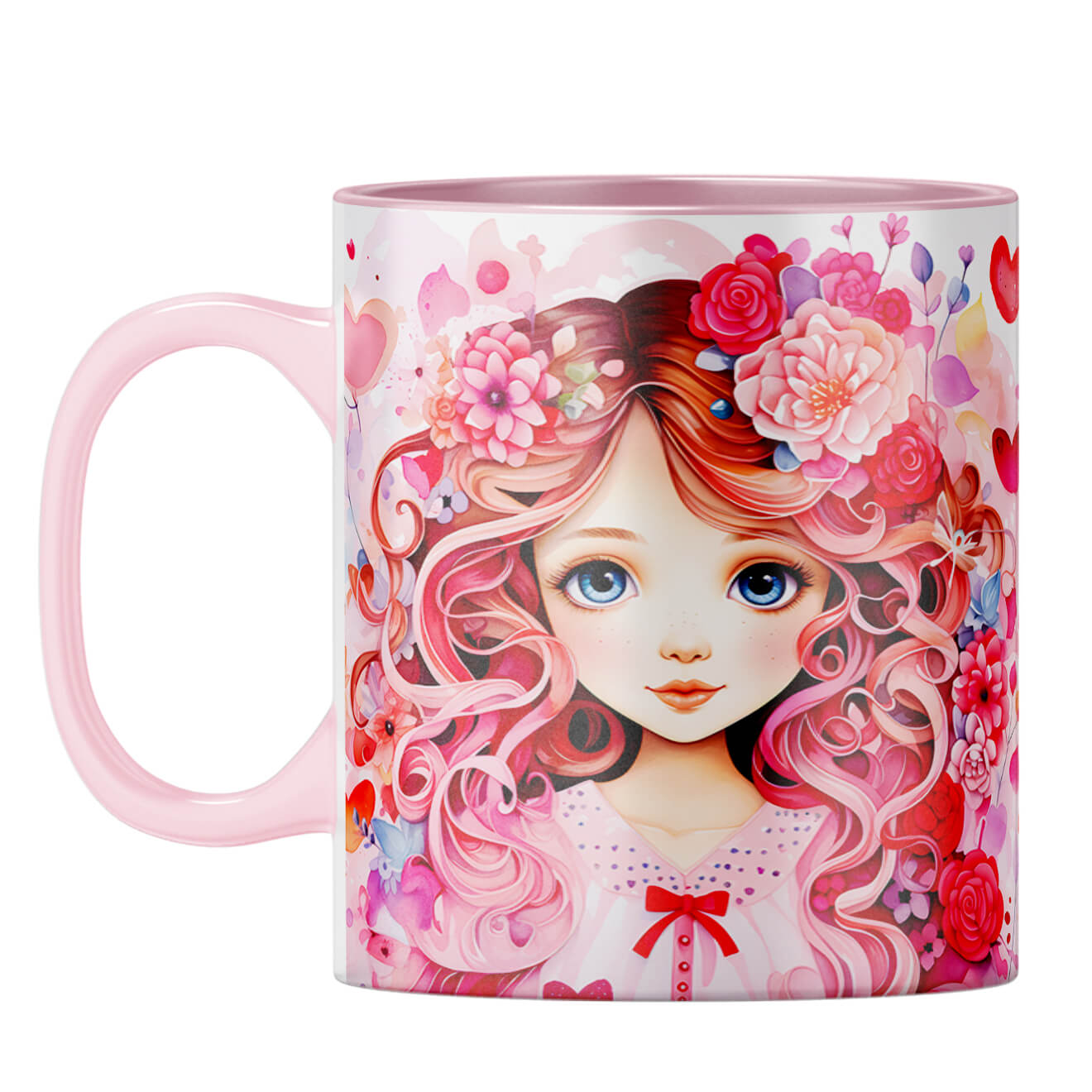 YuBingo Anime Romance Coffee Mug Pink