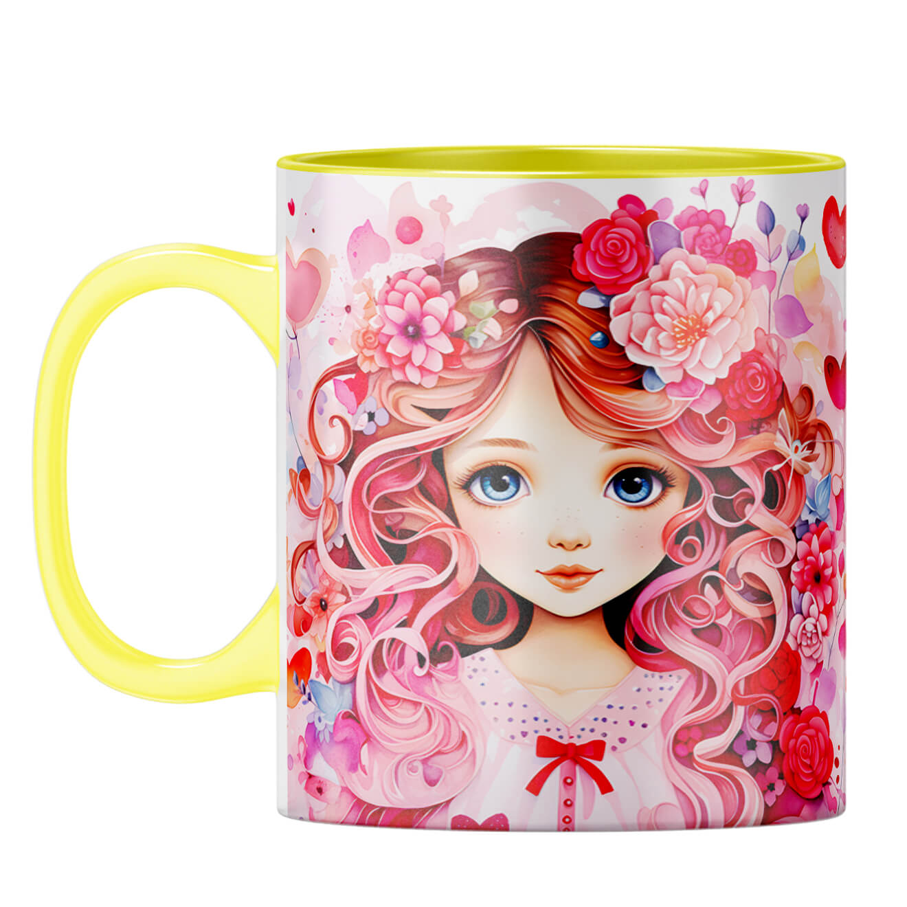 YuBingo Anime Romance Coffee Mug Yellow