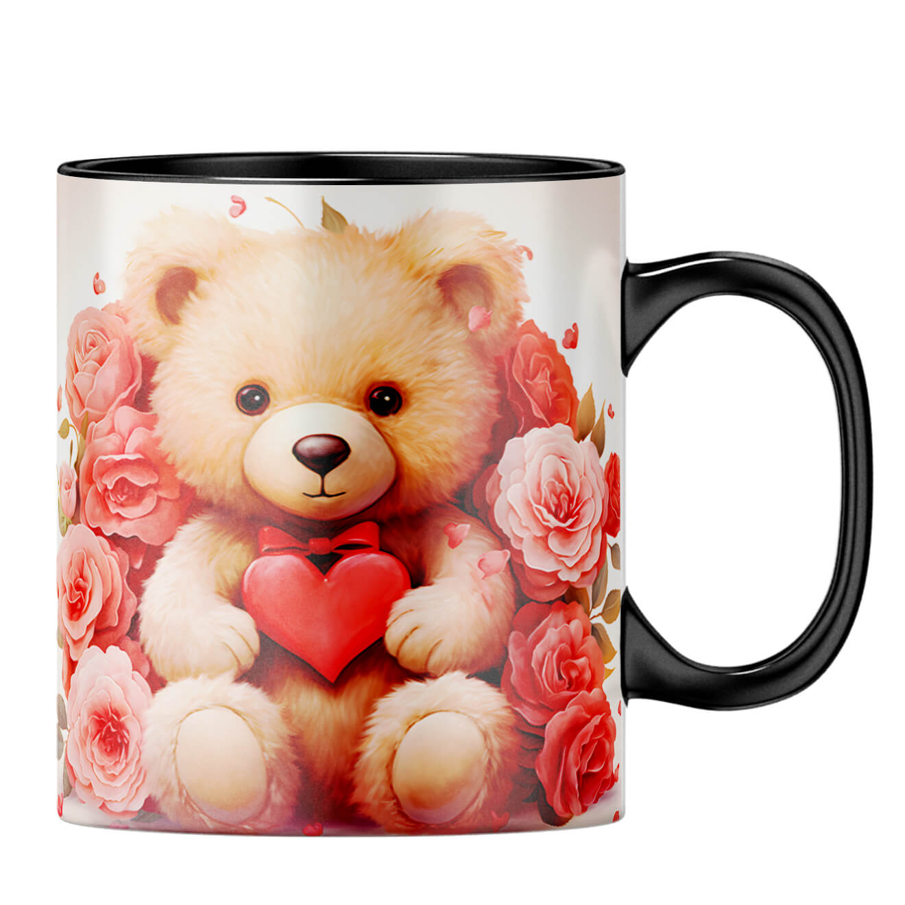 YuBingo Beary Hearts Affection Coffee MugB-Black