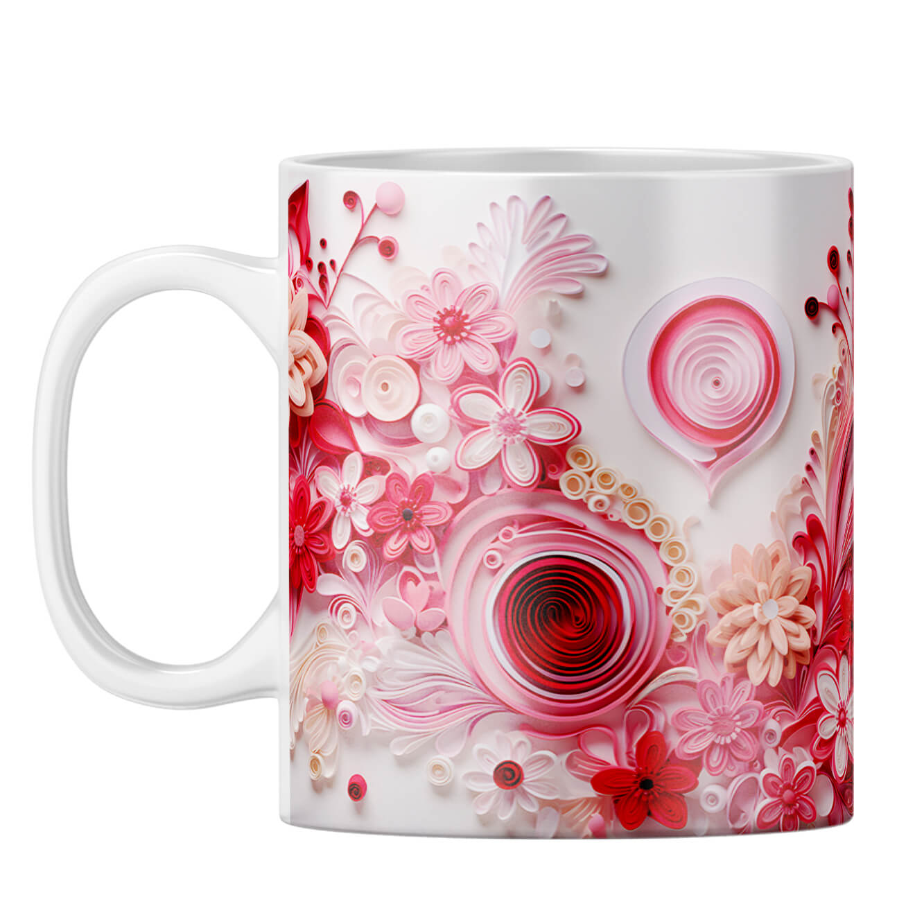 YuBingo Beautiful Design Bliss Coffee Mug White