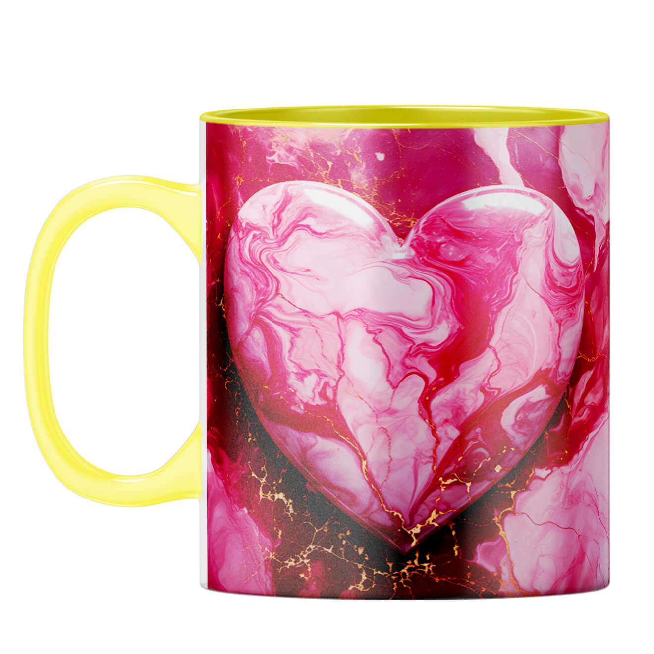 YuBingo Big Heart Dreams Coffee Mug Yellow