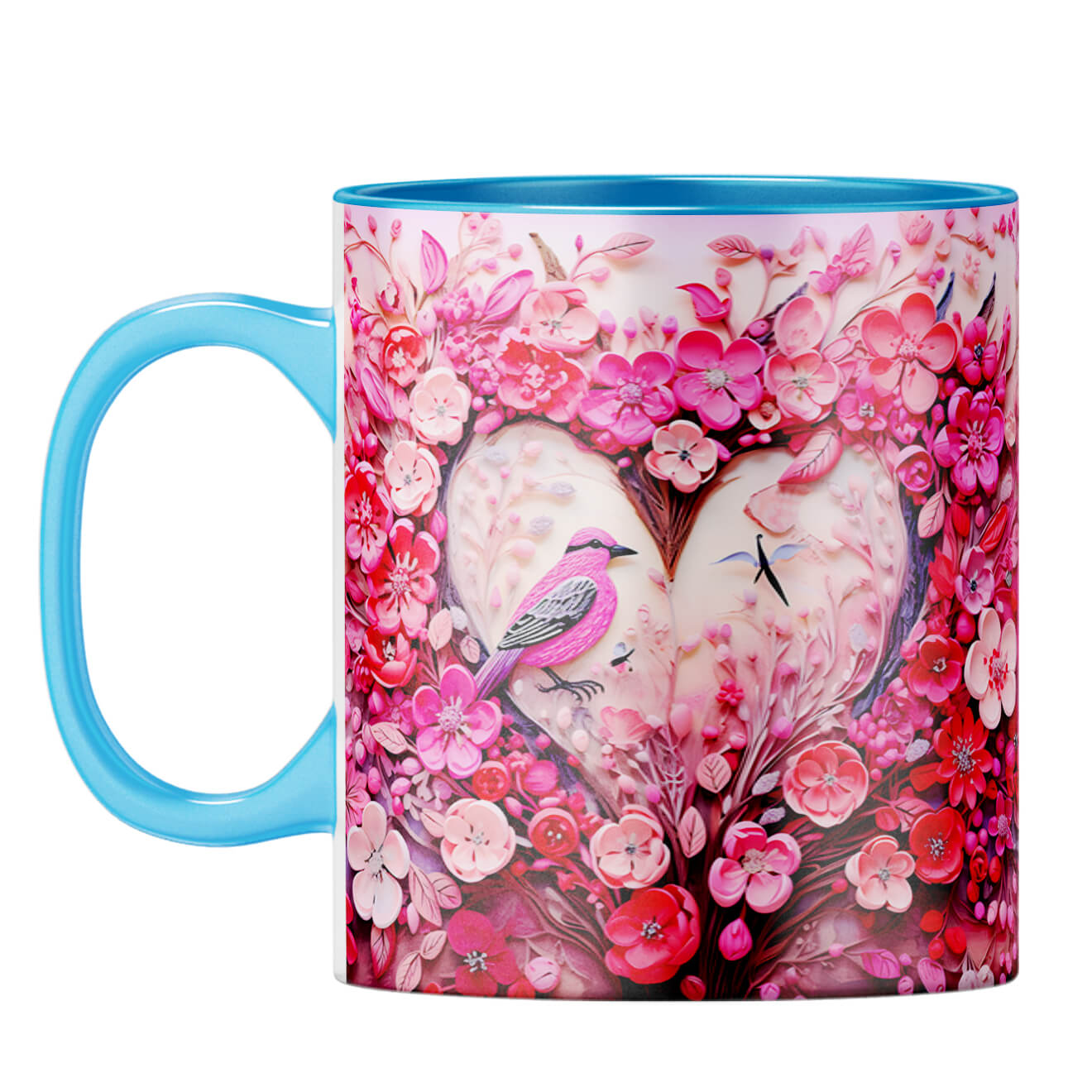 YuBingo Birdy Heart Whispers Coffee Mug