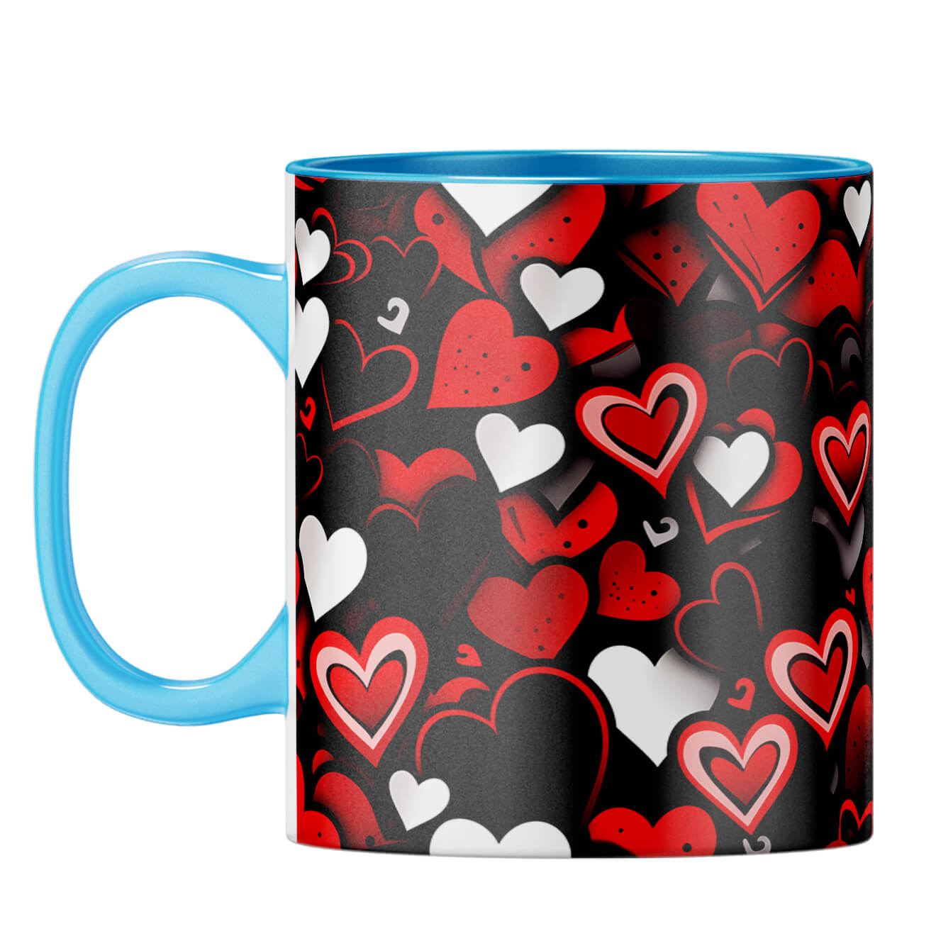 YuBingo Black Hearty Magic Dreams Coffee Mug Light Blue