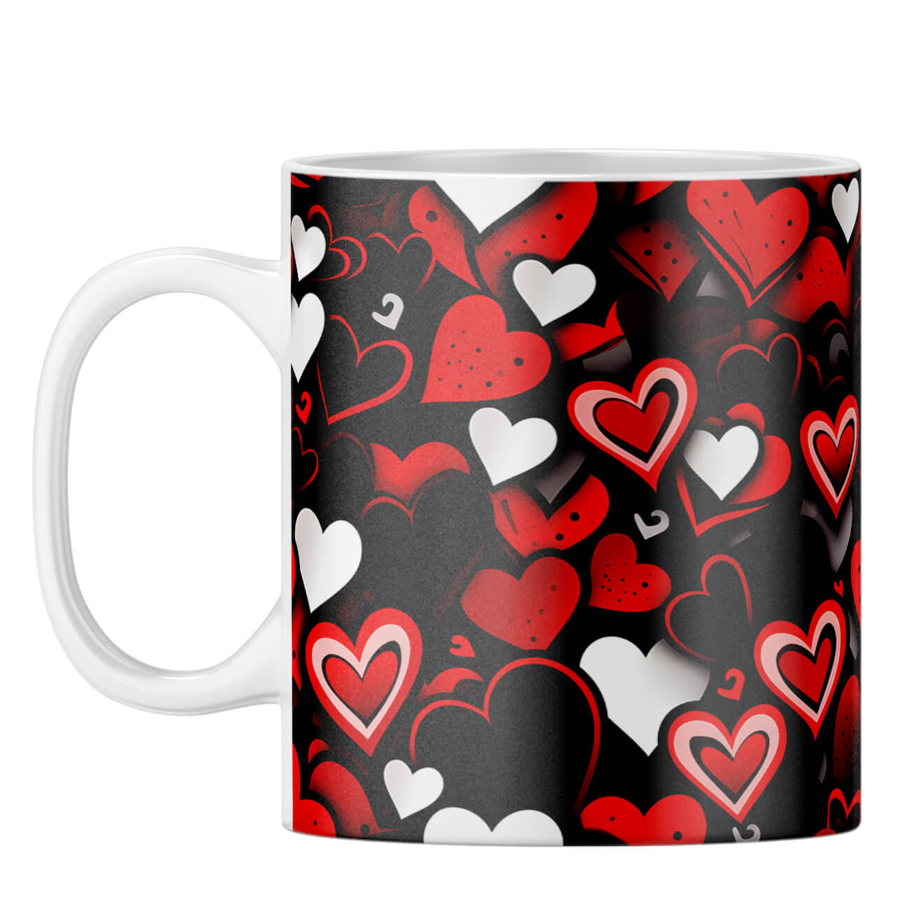 YuBingo Black Hearty Magic Dreams Coffee Mug White