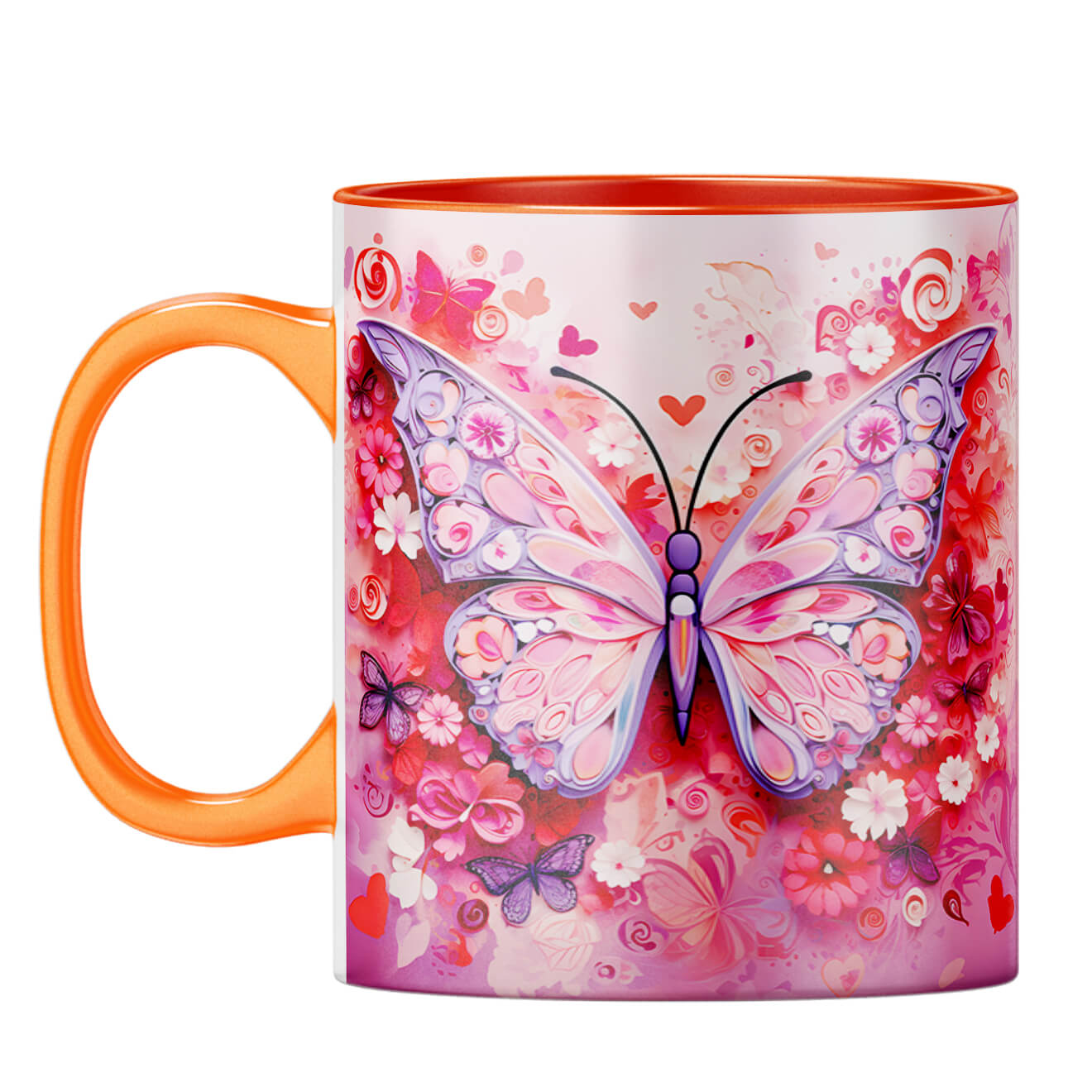 YuBingo Butterfly Bliss Coffee Mug Orange