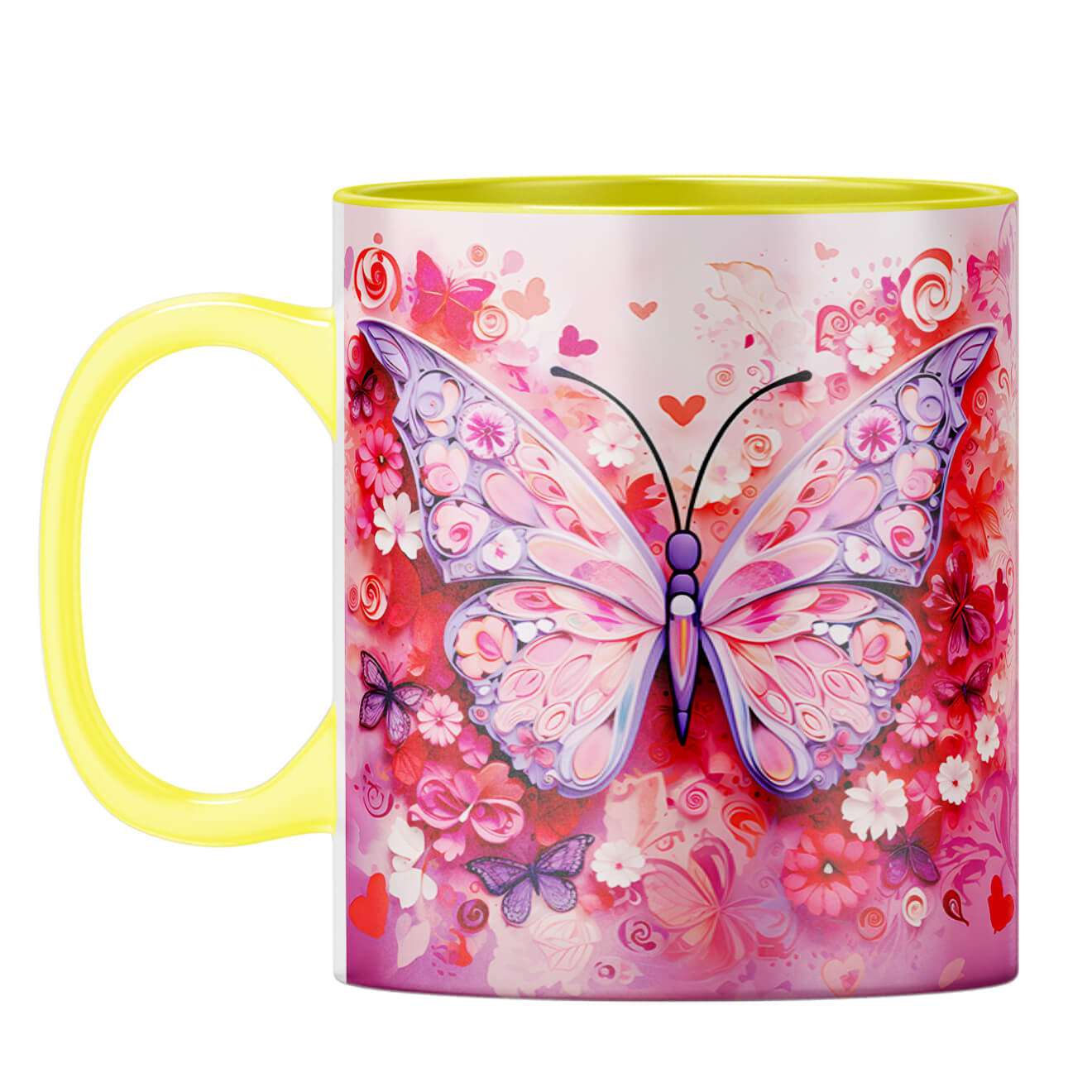 YuBingo Butterfly Bliss Coffee Mug Yellow