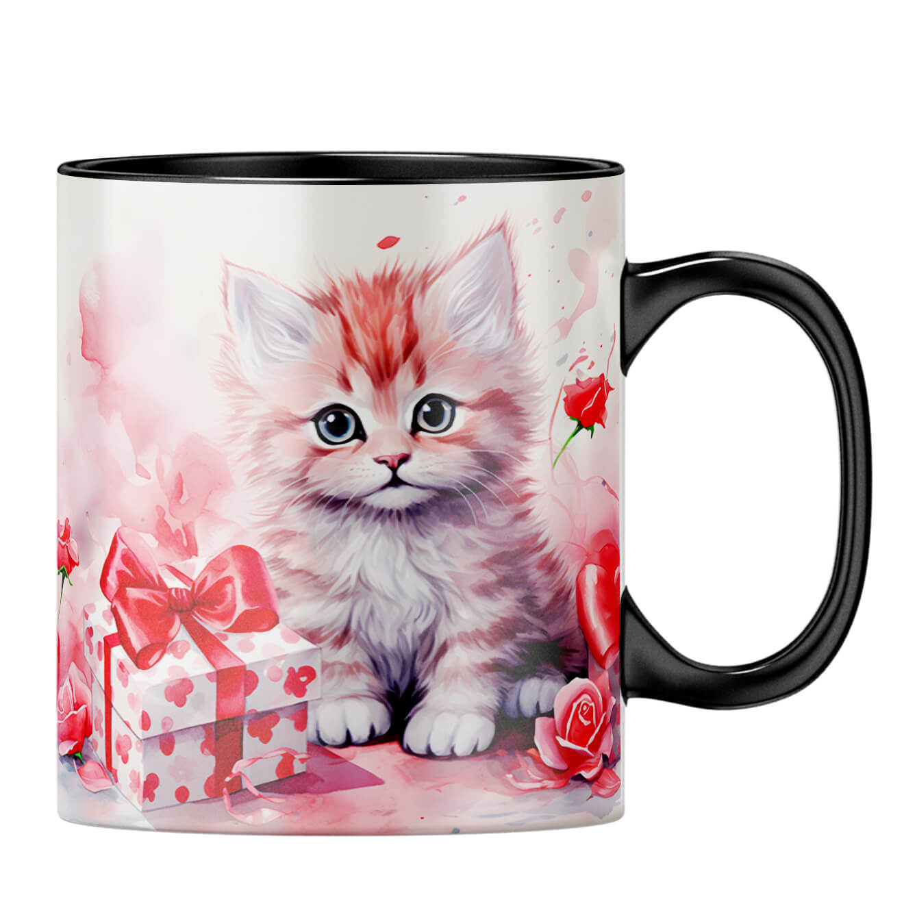 YuBingo Catty Gift Melody Coffee MugB-Black