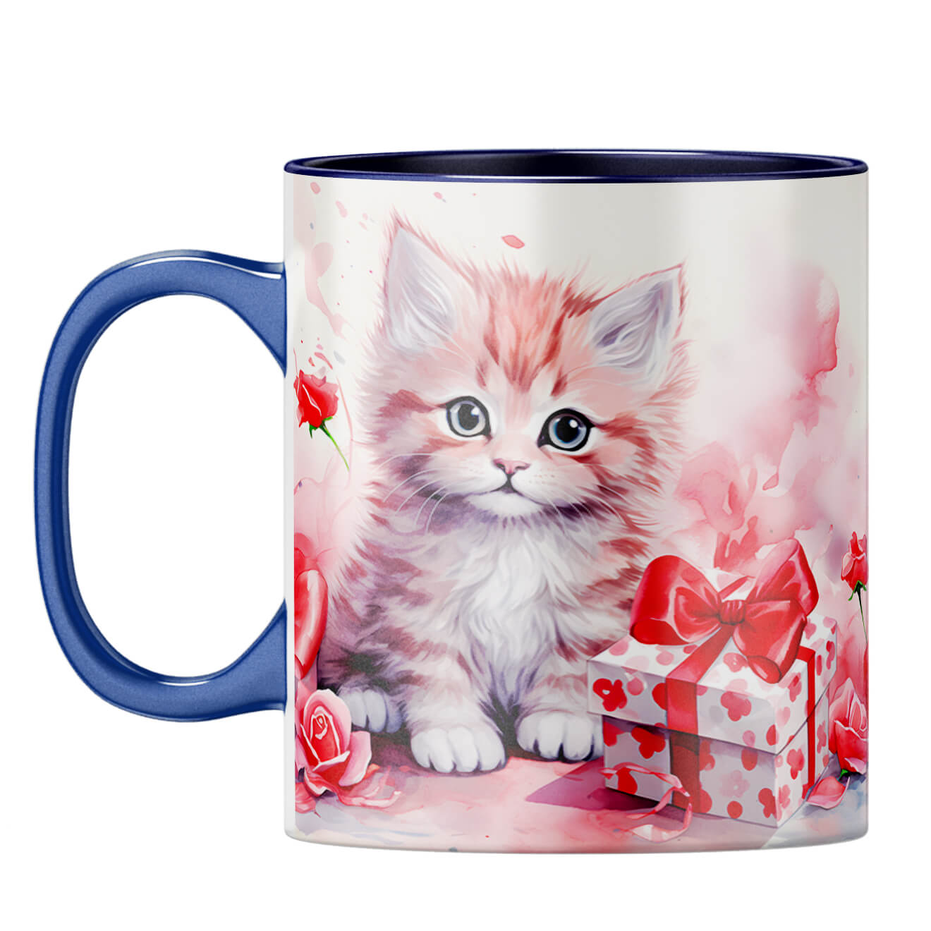 YuBingo Catty Gift Melody Coffee Mug Dark Blue