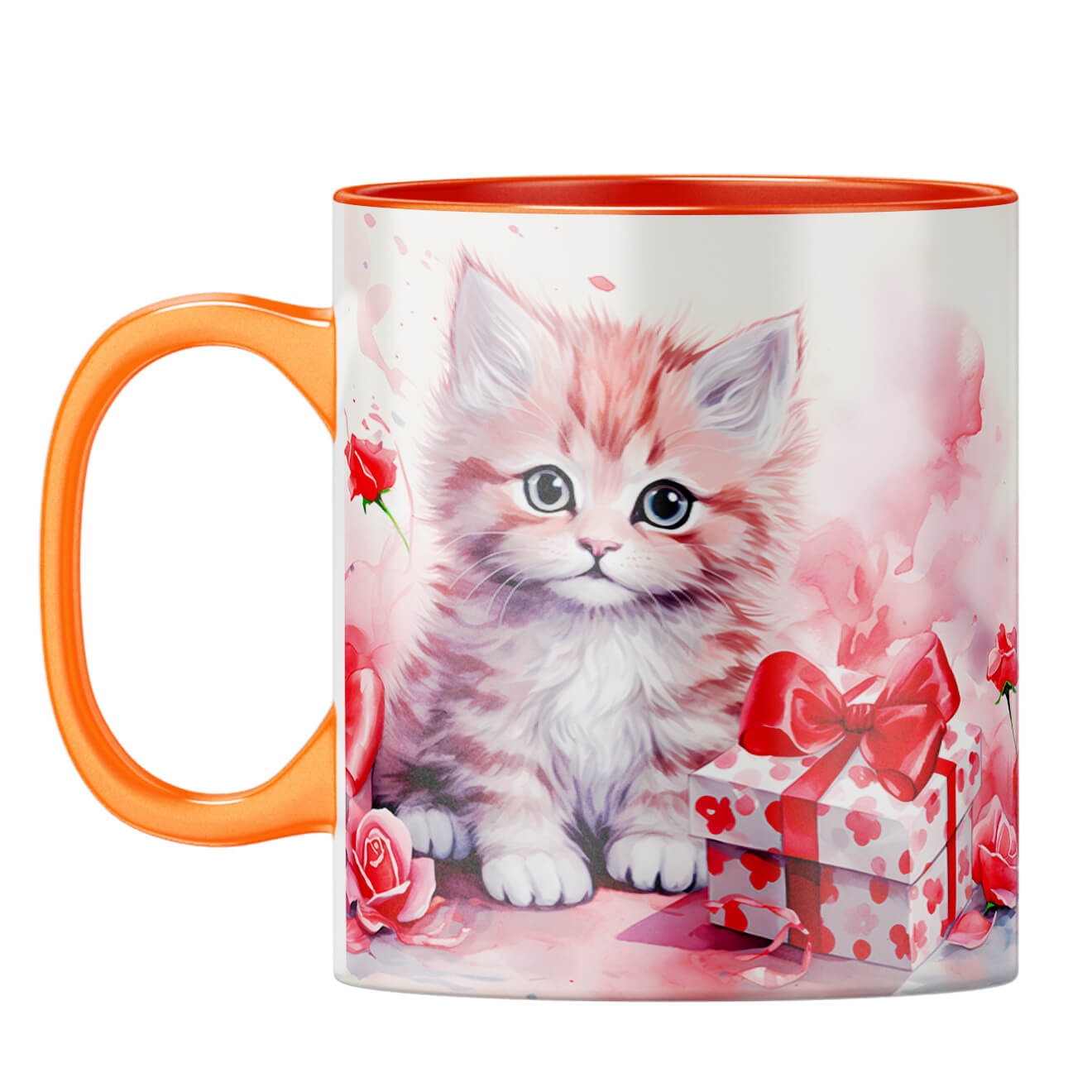 YuBingo Catty Gift Melody Coffee Mug Orange