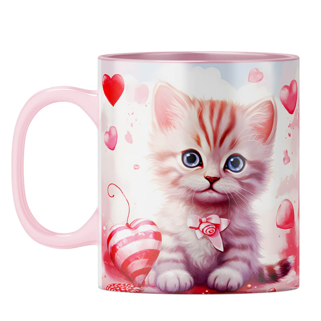 YuBingo Catty Love Chronicles Coffee Mug Pink