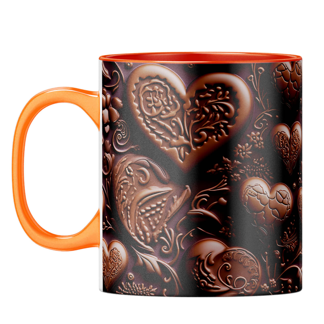 YuBingo Choco Love Delight Coffee Mug Orange