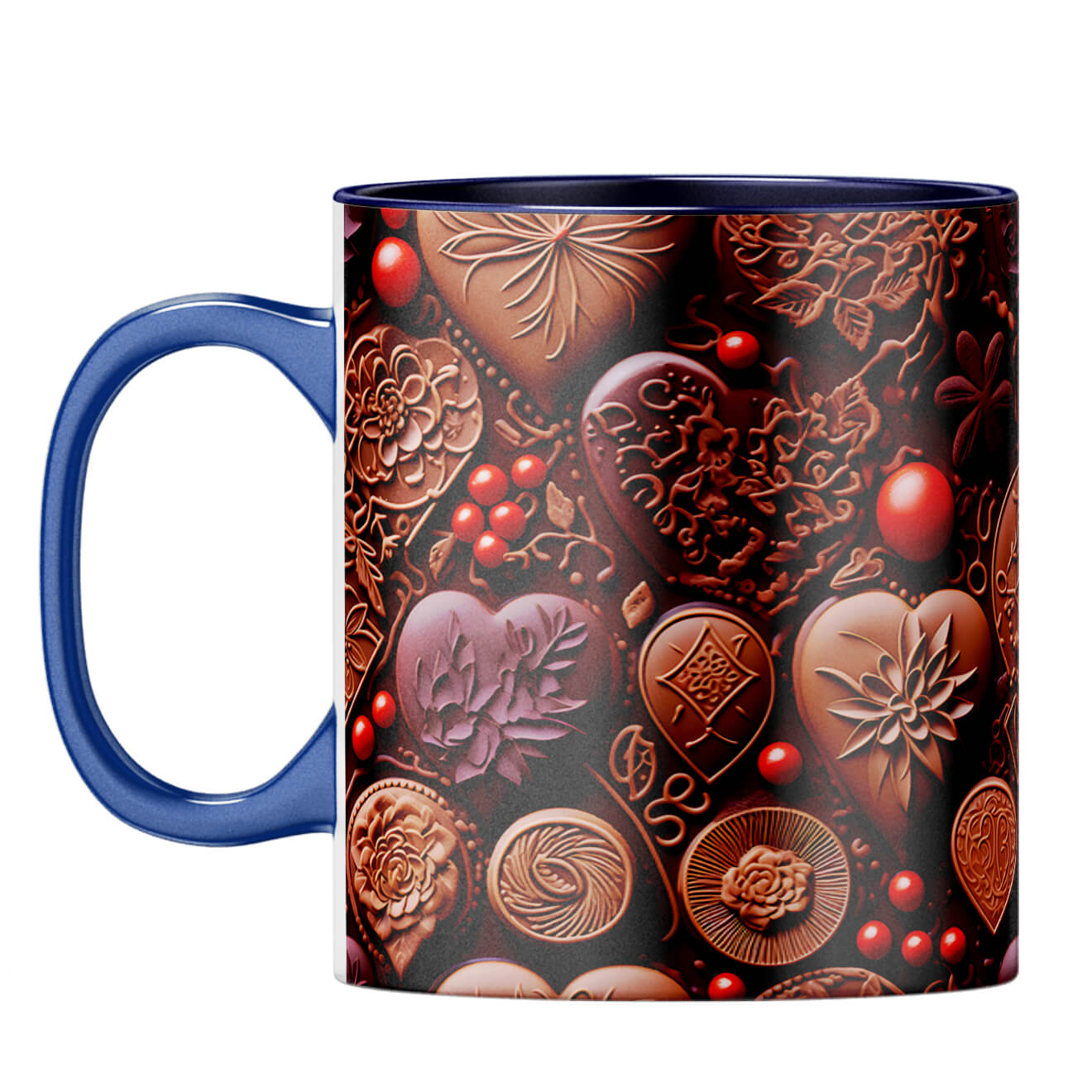 YuBingo Chocolaty Love Symphony Coffee Mug Dark Blue