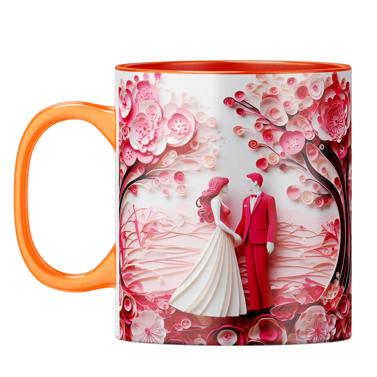 YuBingo Couple in Love Chronicles Coffee Mug Orange