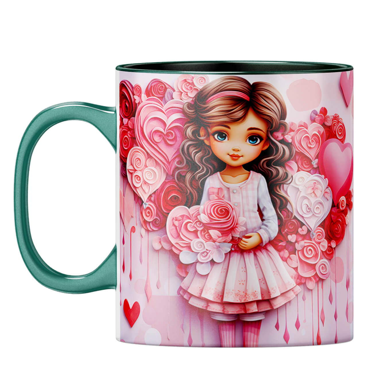 YuBingo Cutest Moments Coffee Mug Dark Green