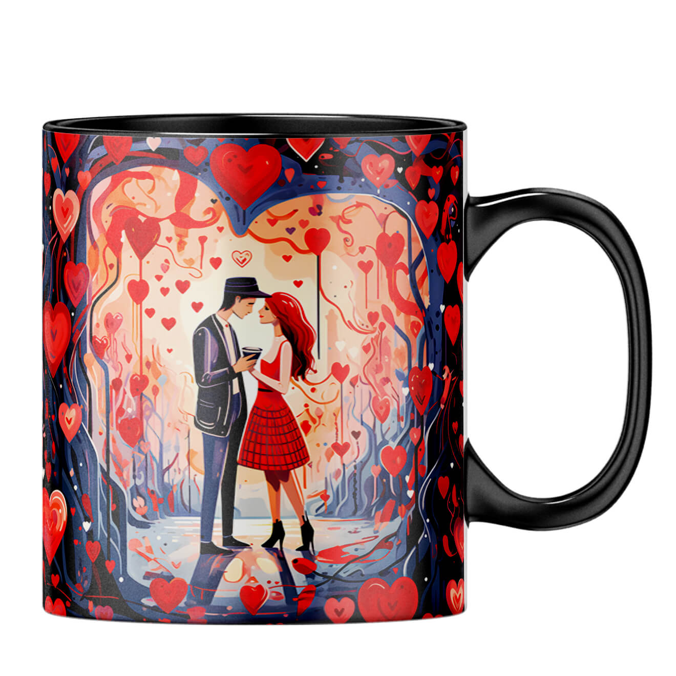 YuBingo Dashing Couple Dreams Coffee MugB-Black