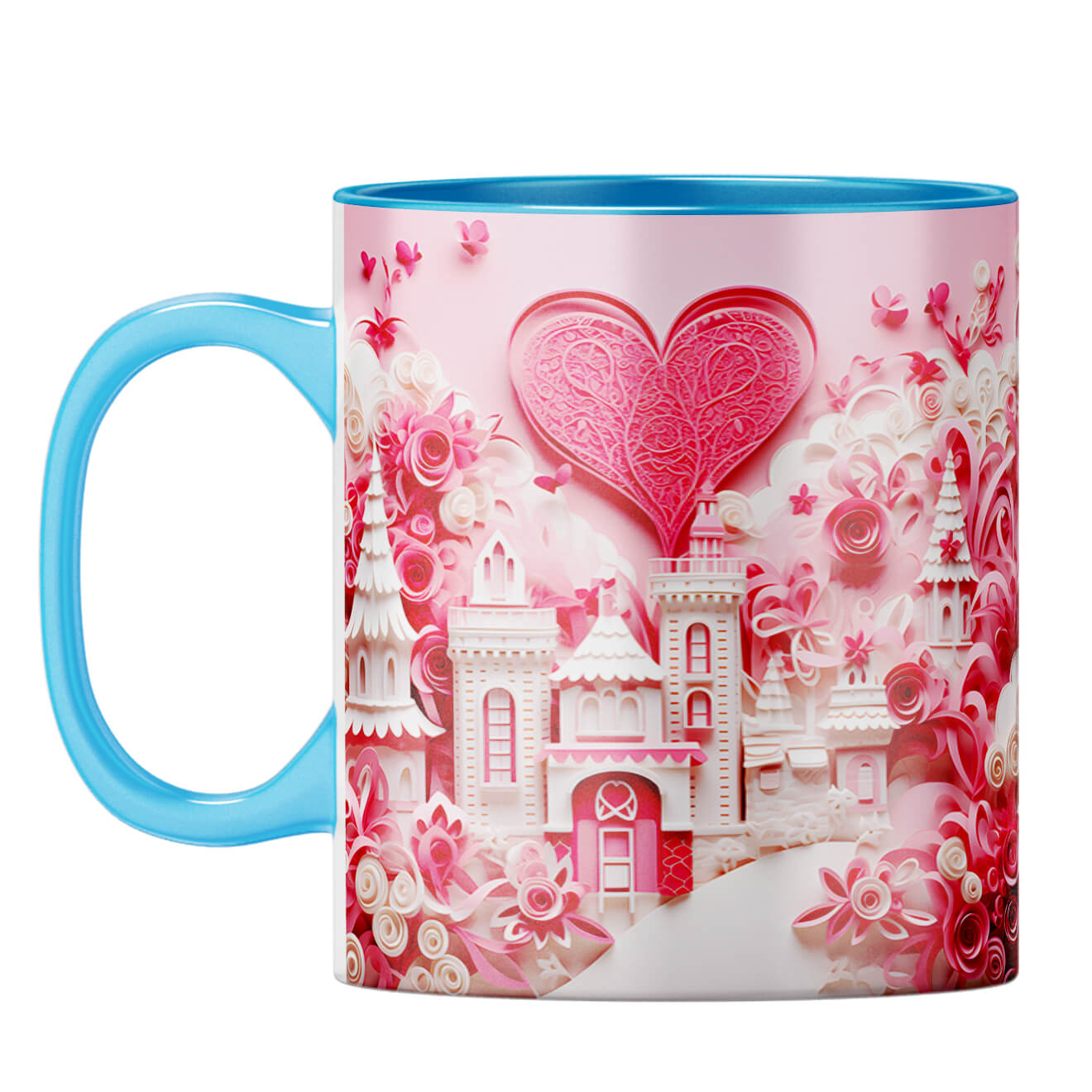 YuBingo Dream World Duet Coffee Mug Light Blue