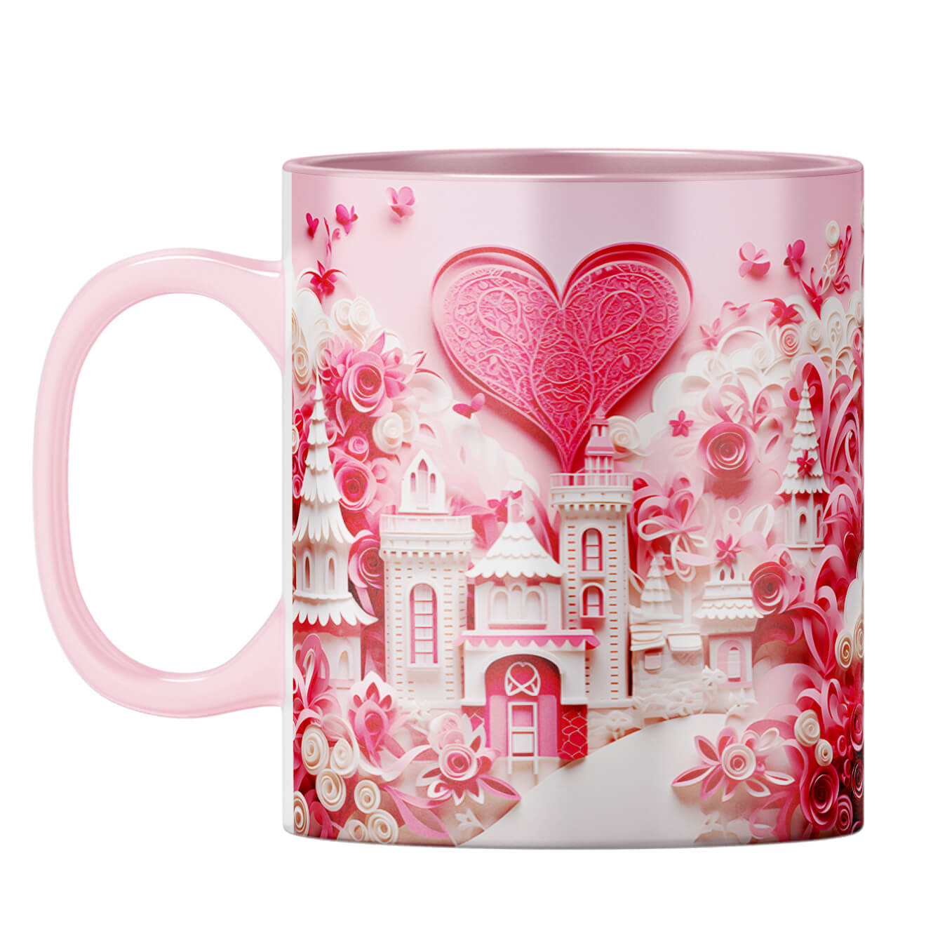 YuBingo Dream World Duet Coffee Mug Pink
