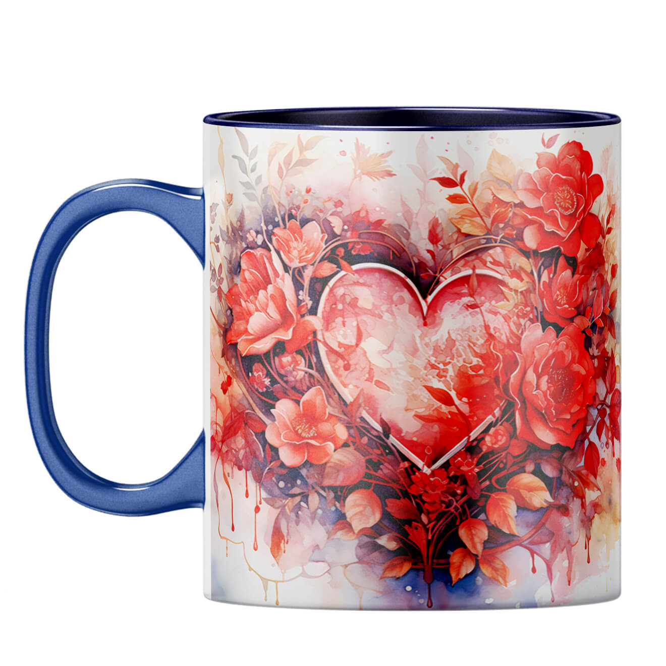 YuBingo Dreamy Heart Whispers Coffee Mug Dark Blue