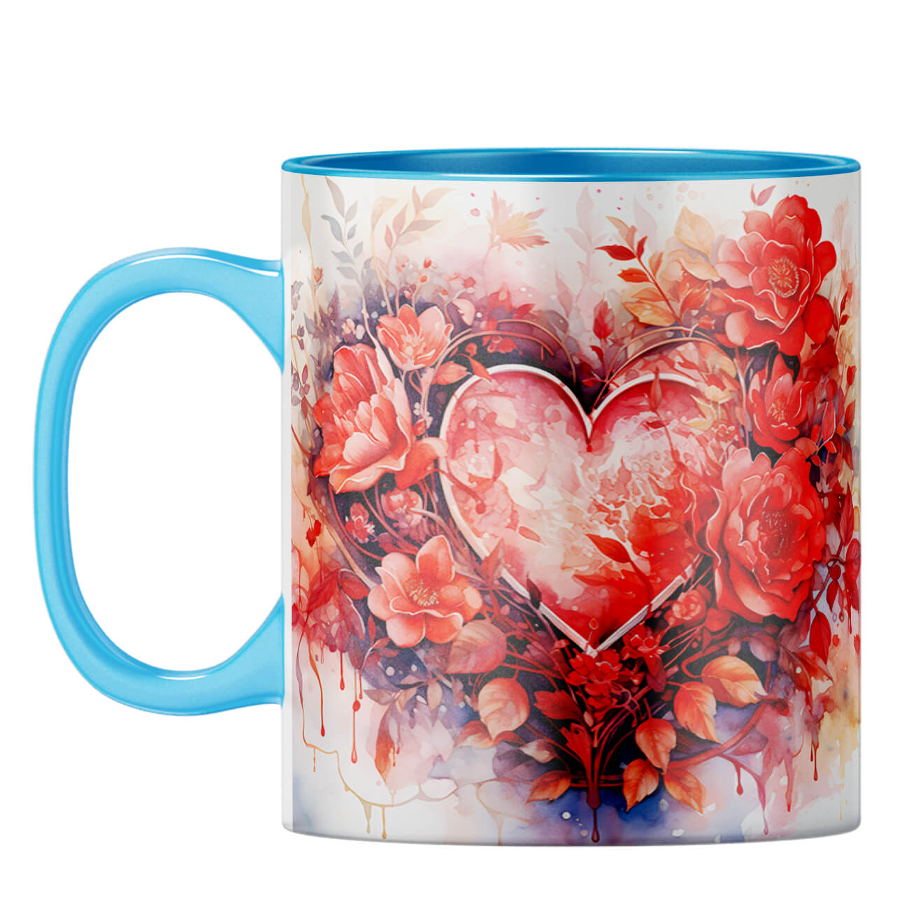 YuBingo Dreamy Heart Whispers Coffee Mug Light Blue