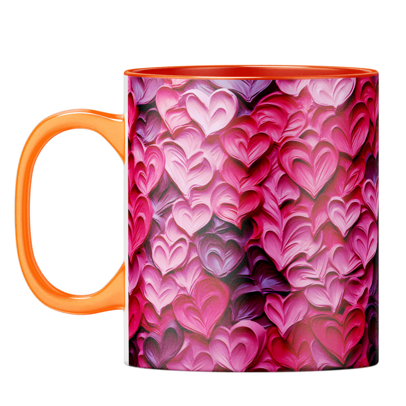 YuBingo Dreamy Hearts Serenade Coffee Mug Orange