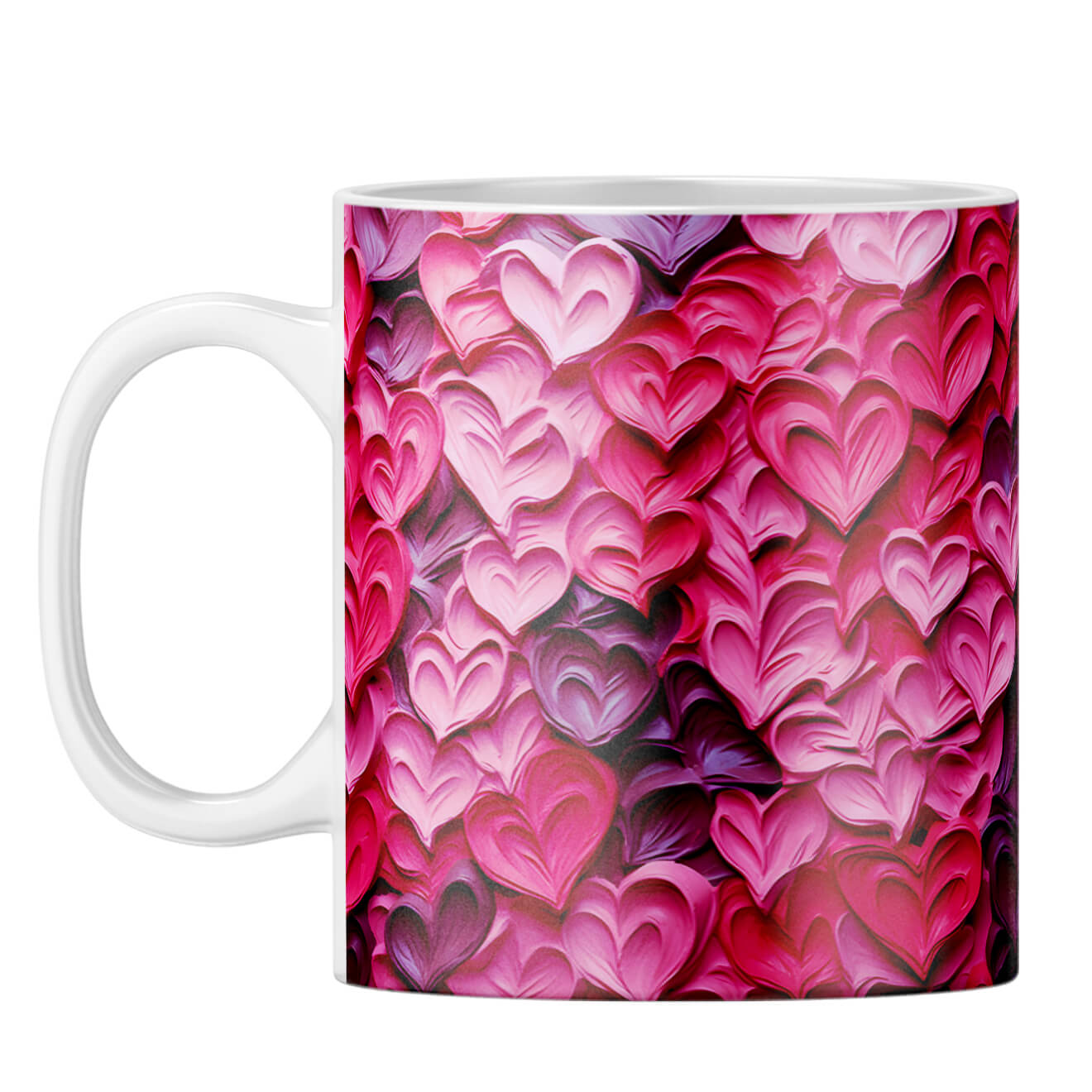 YuBingo Dreamy Hearts Serenade Coffee Mug White