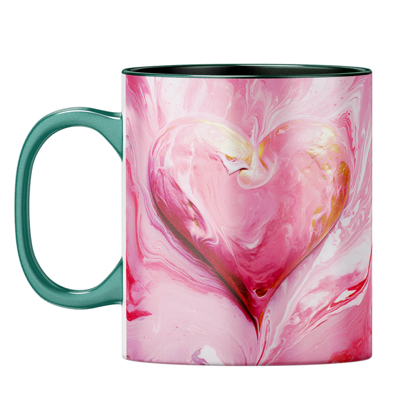 YuBingo Evolving Heart Dreams Coffee Mug Dark Green
