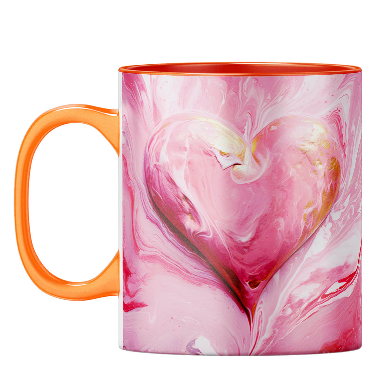 YuBingo Evolving Heart Dreams Coffee Mug Orange