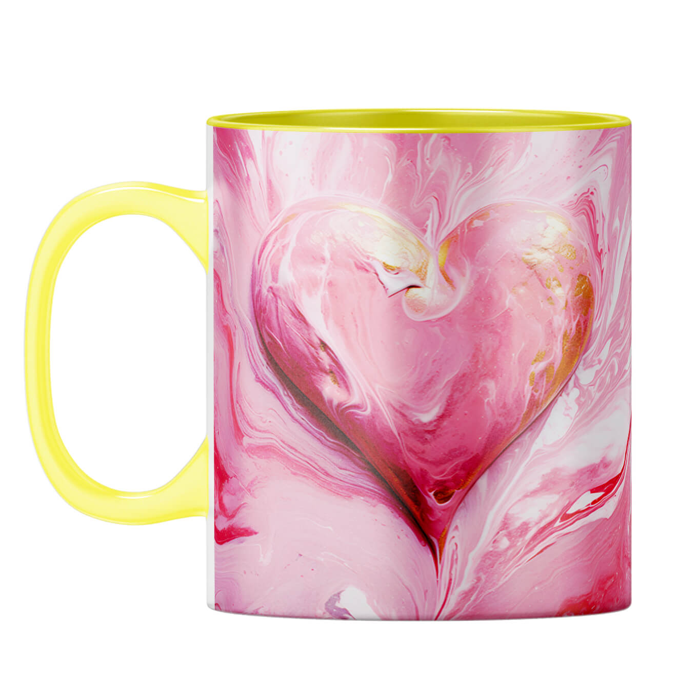 YuBingo Evolving Heart Dreams Coffee Mug Yellow