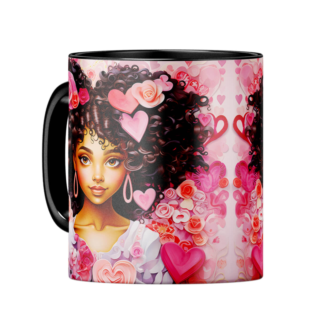 YuBingo Expressive Eyes Coffee MugC-Black