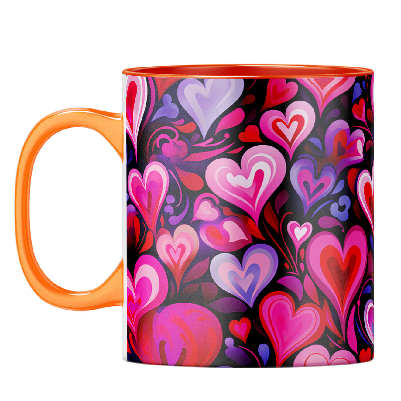 YuBingo Expressive Hearts Harmony Coffee Mug Orange