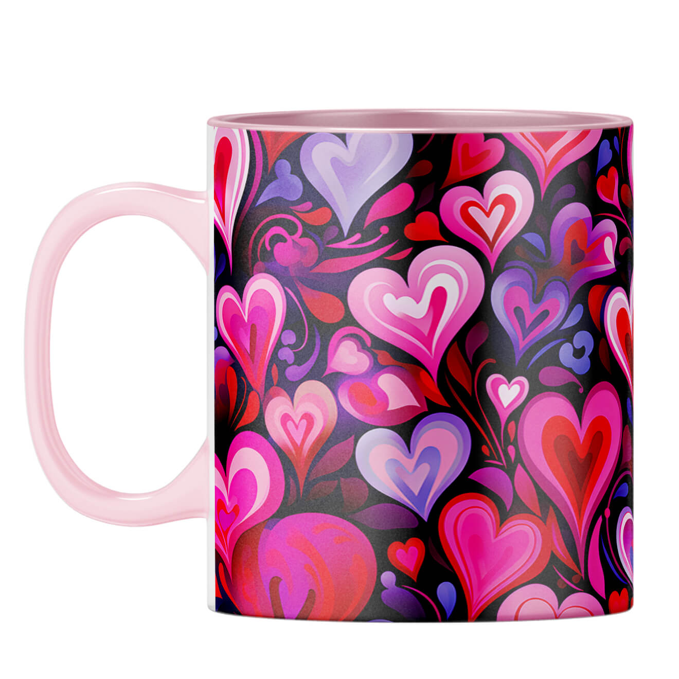 YuBingo Expressive Hearts Harmony Coffee Mug Pink