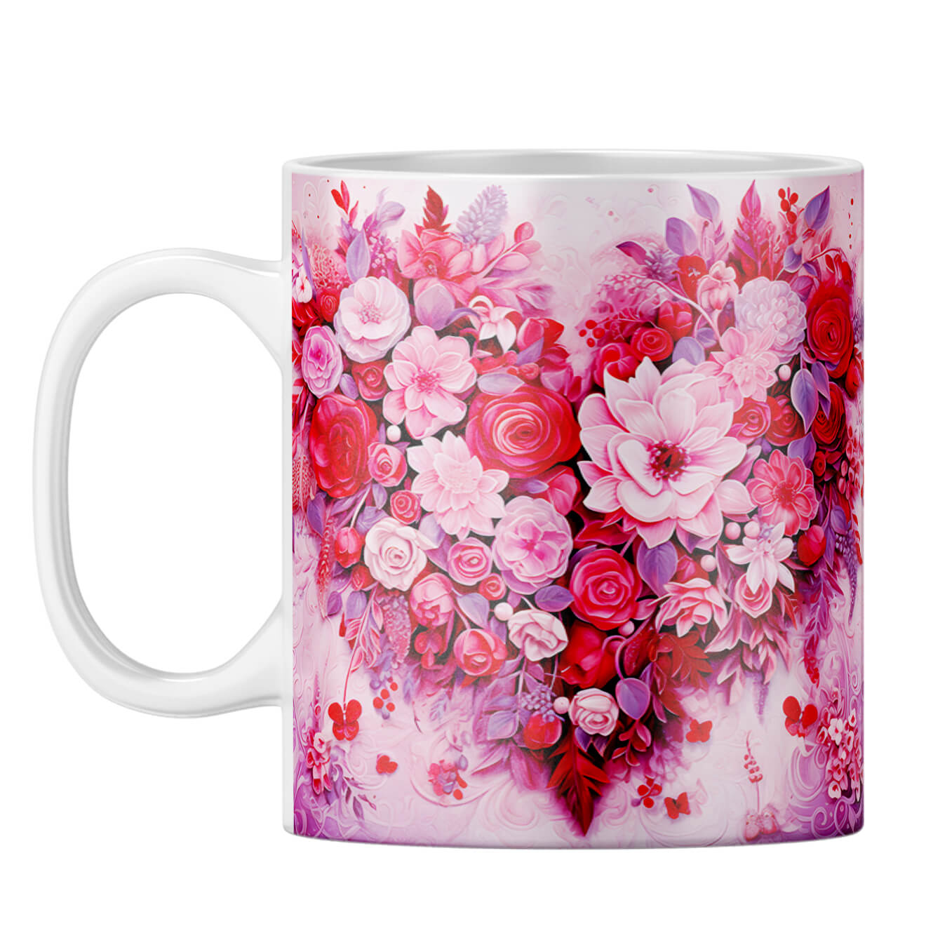 YuBingo Flowers and More Melody Coffee Mug White