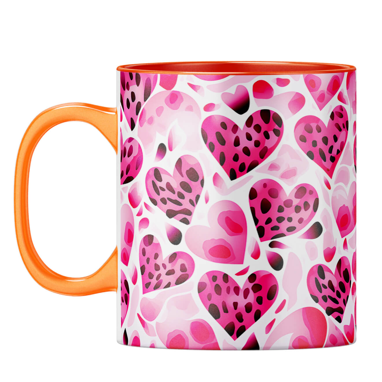 YuBingo Heart Pattern Symphony Coffee Mug Orange