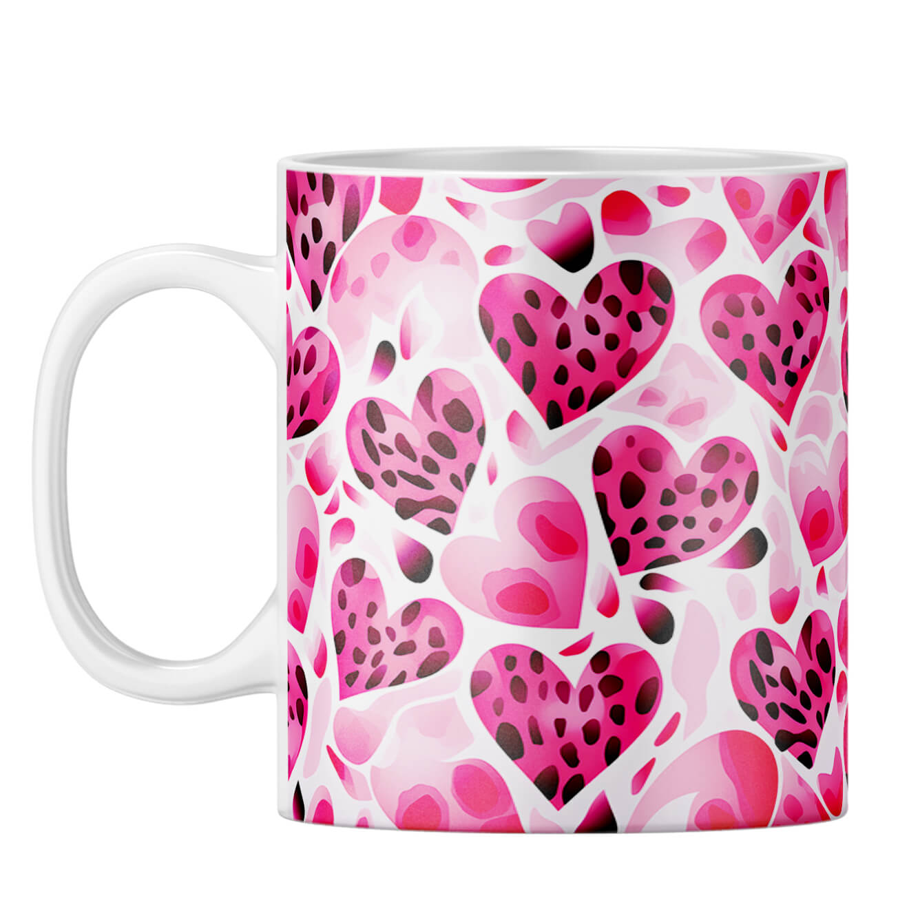 YuBingo Heart Pattern Symphony Coffee Mug White