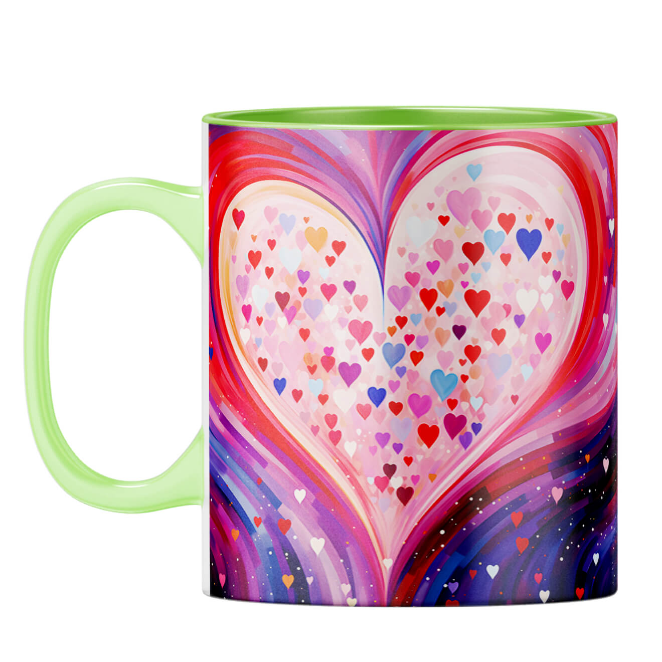 YuBingo Heart Symphony Coffee Mug Light Green