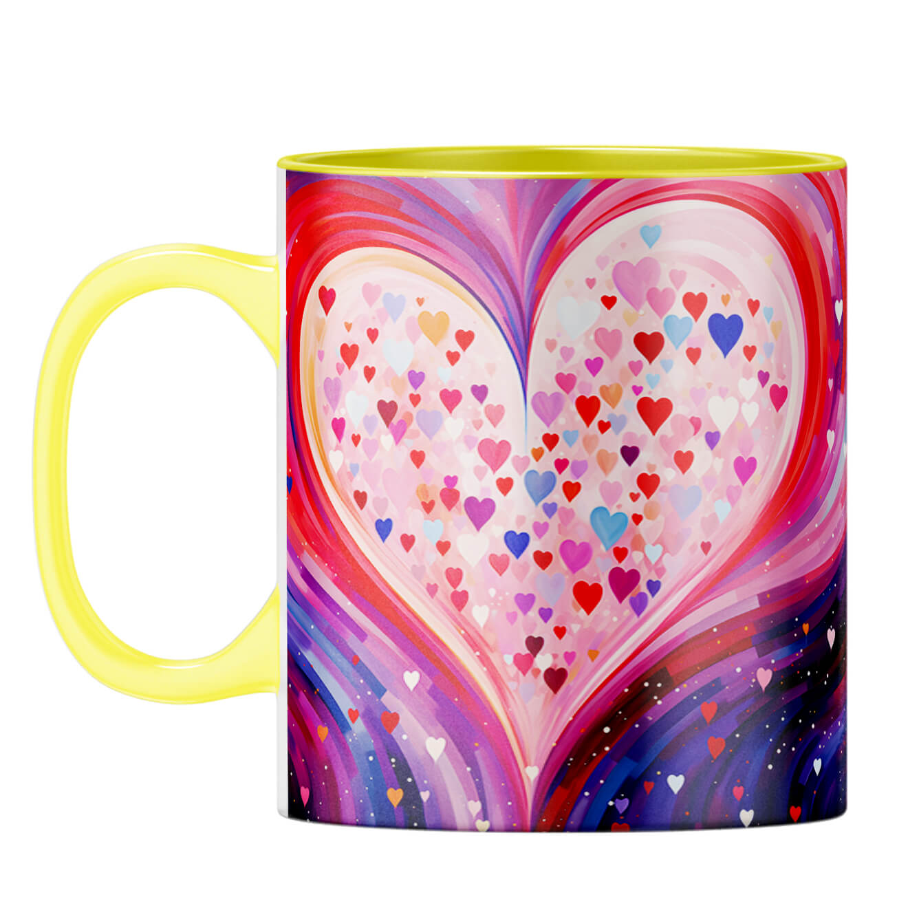YuBingo Heart Symphony Coffee Mug Yellow