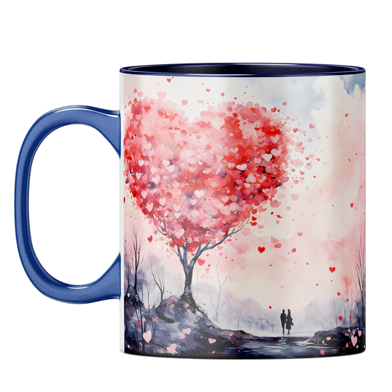 YuBingo Heart Tree Symphony Coffee Mug Dark Blue