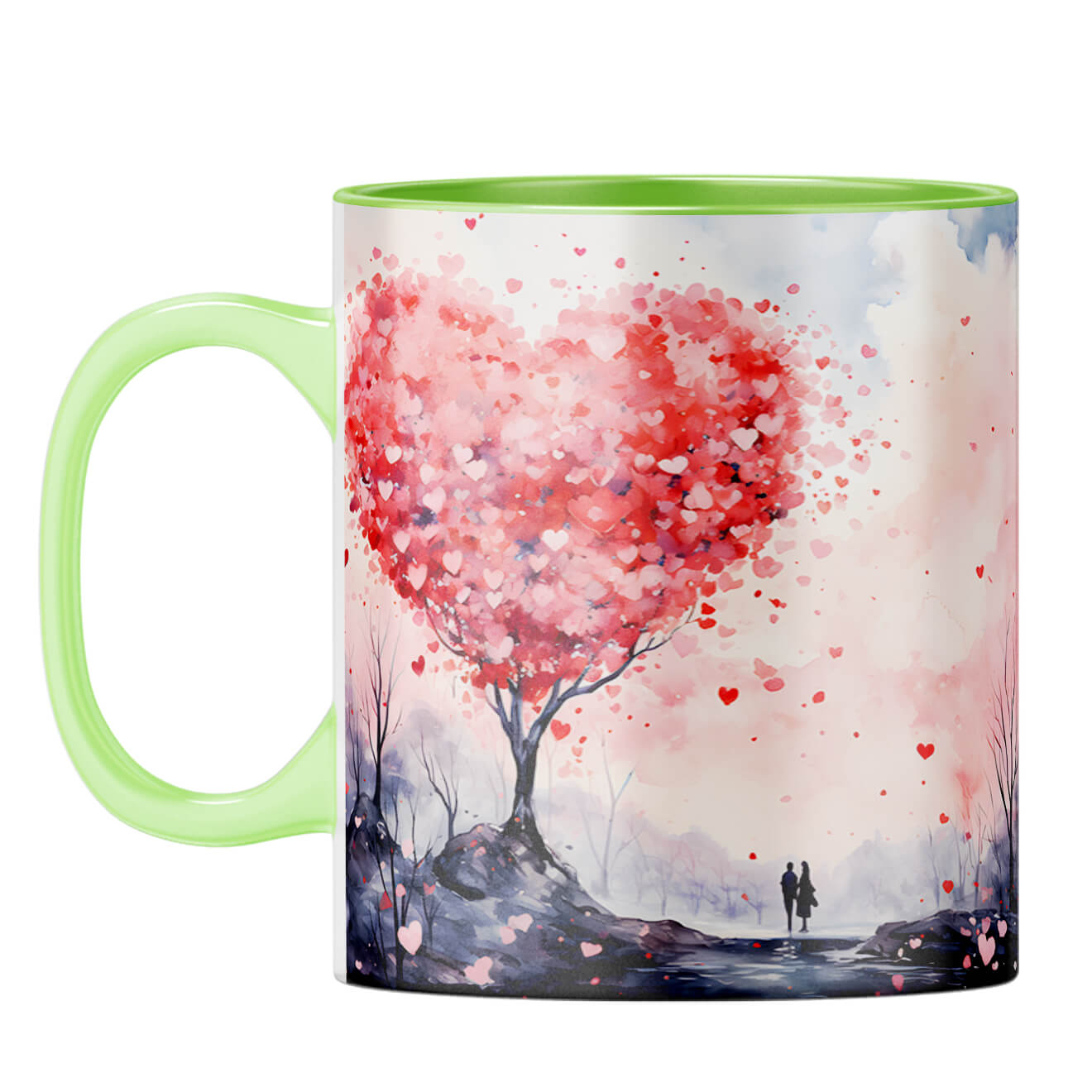 YuBingo Heart Tree Symphony Coffee Mug Light Green