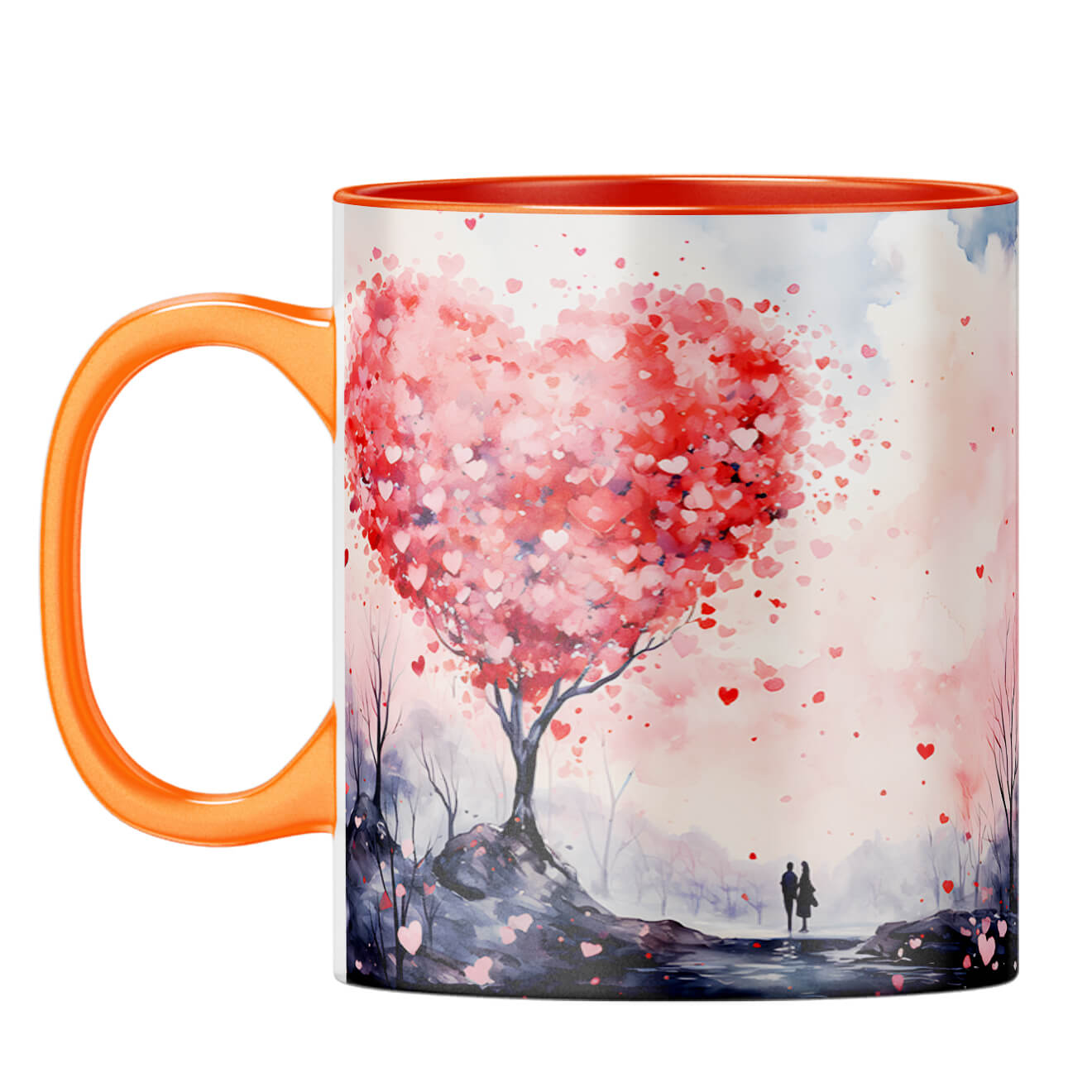 YuBingo Heart Tree Symphony Coffee Mug Orange