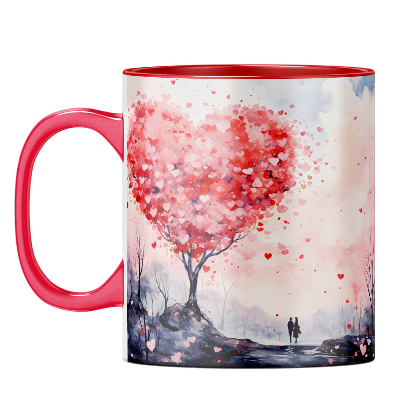 YuBingo Heart Tree Symphony Coffee Mug Red