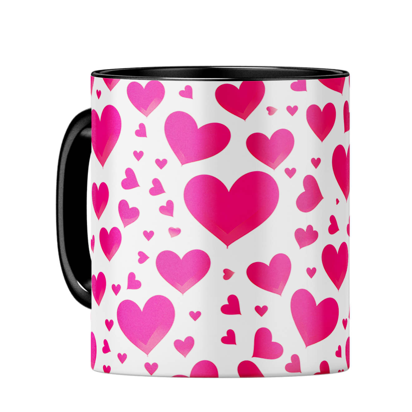 YuBingo Hearts & Hearts Melody Coffee MugC-Black