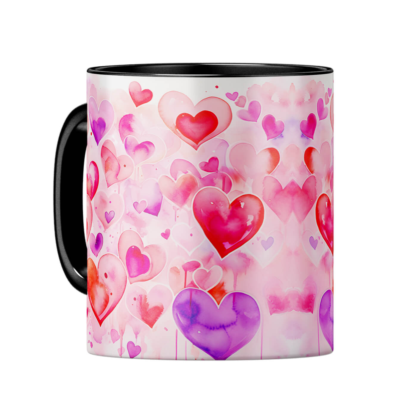YuBingo Hearts and Hearts Melody Coffee MugC-Black