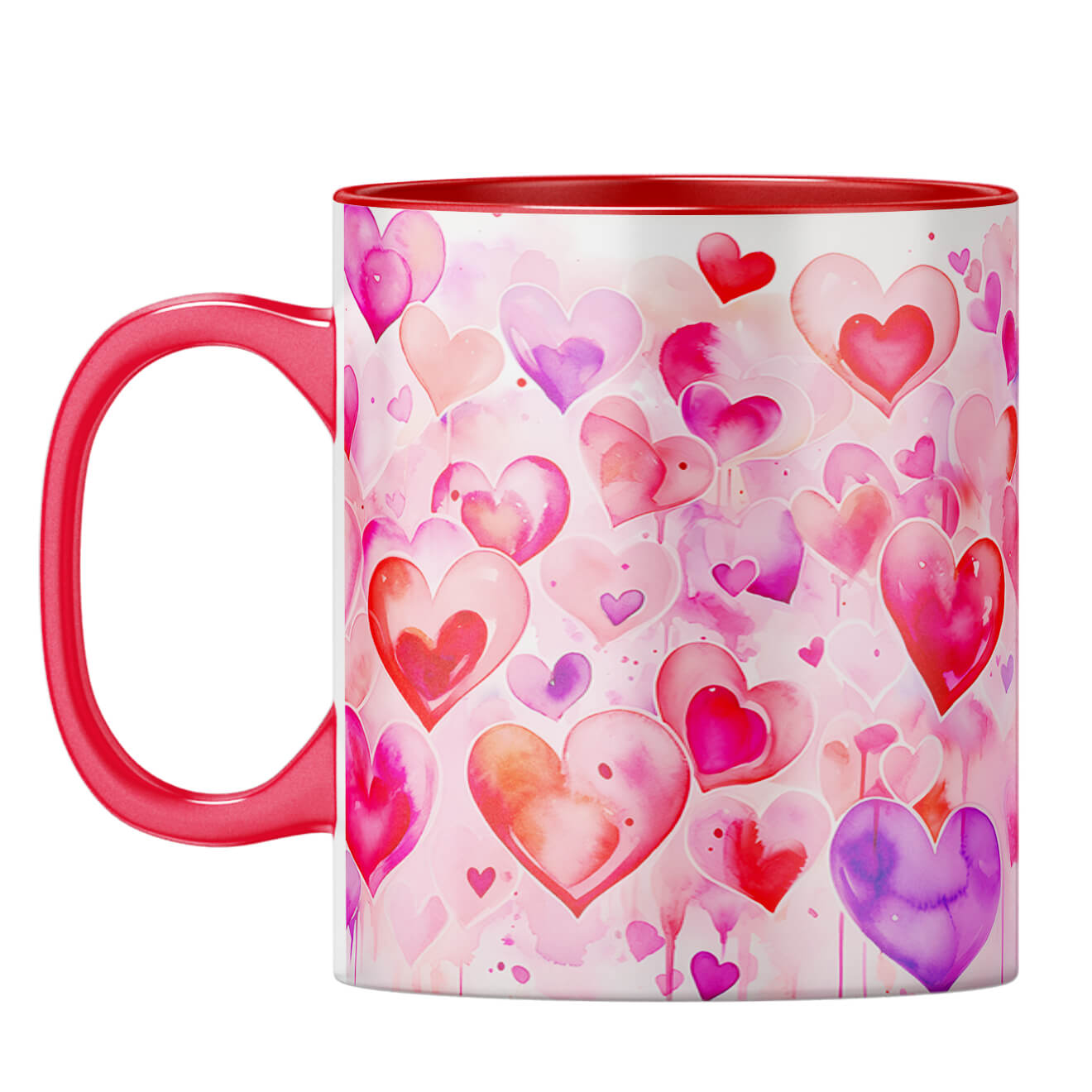 YuBingo Hearts and Hearts Melody Coffee Mug Red