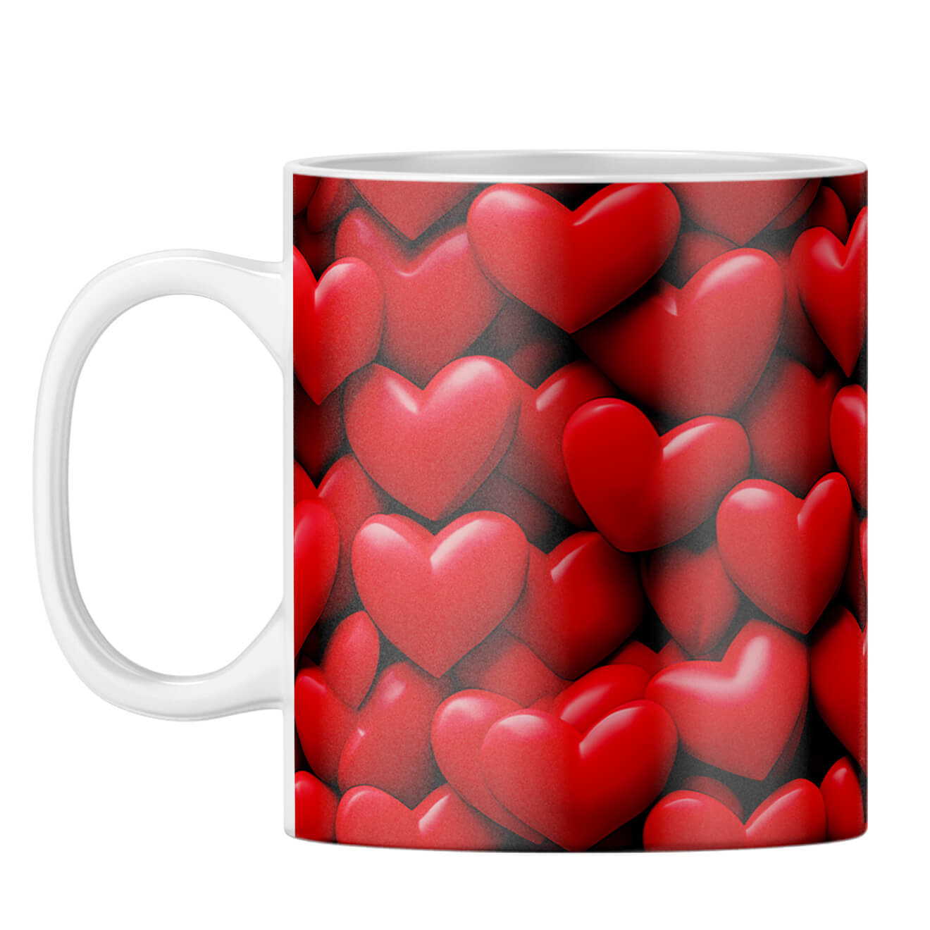 YuBingo Hearts Galore Coffee Mug White