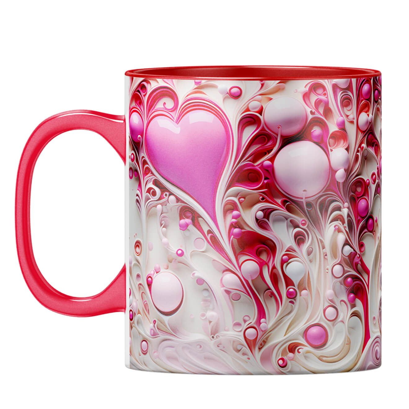 YuBingo Hearts Melting Affair Coffee Mug Red