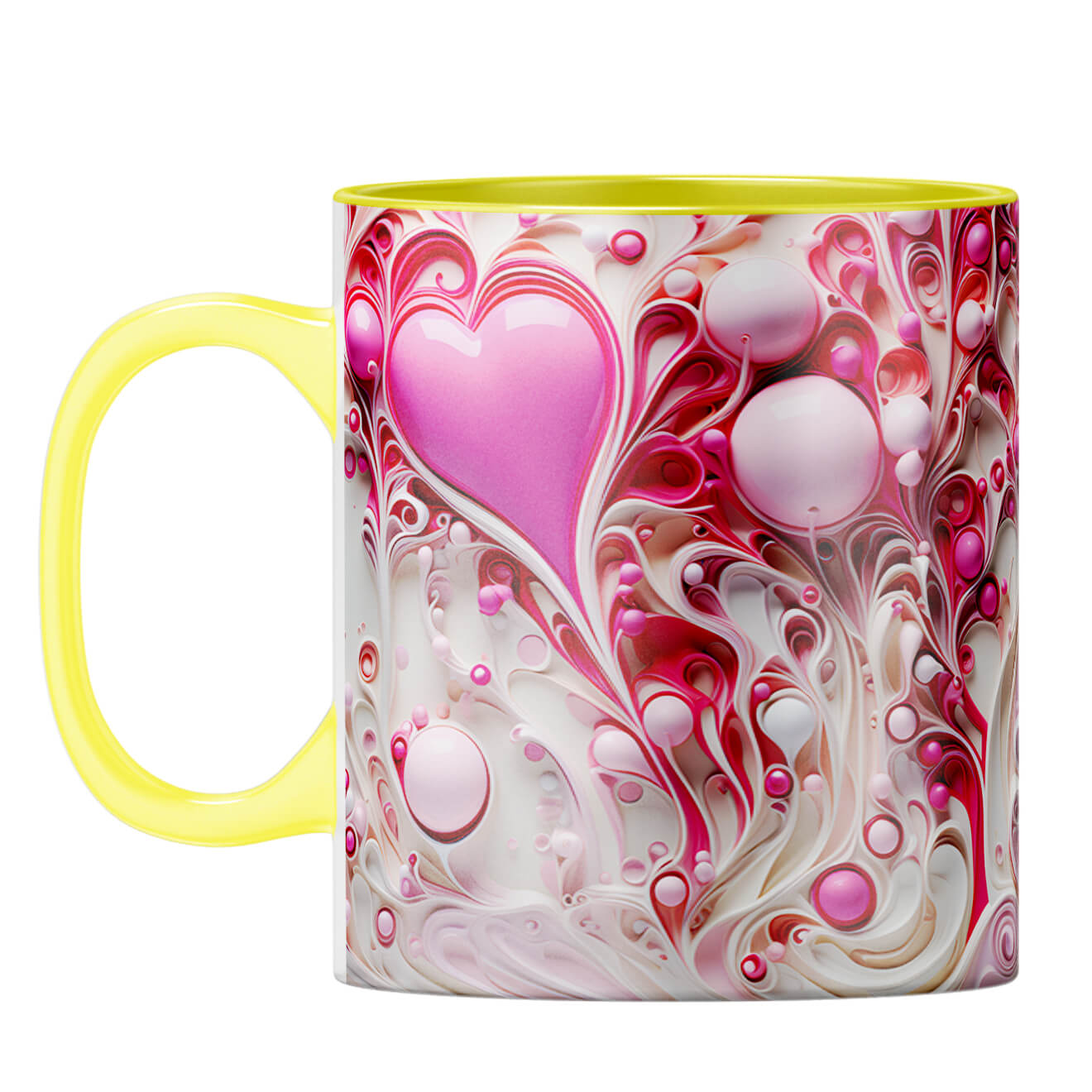 YuBingo Hearts Melting Affair Coffee Mug Yellow