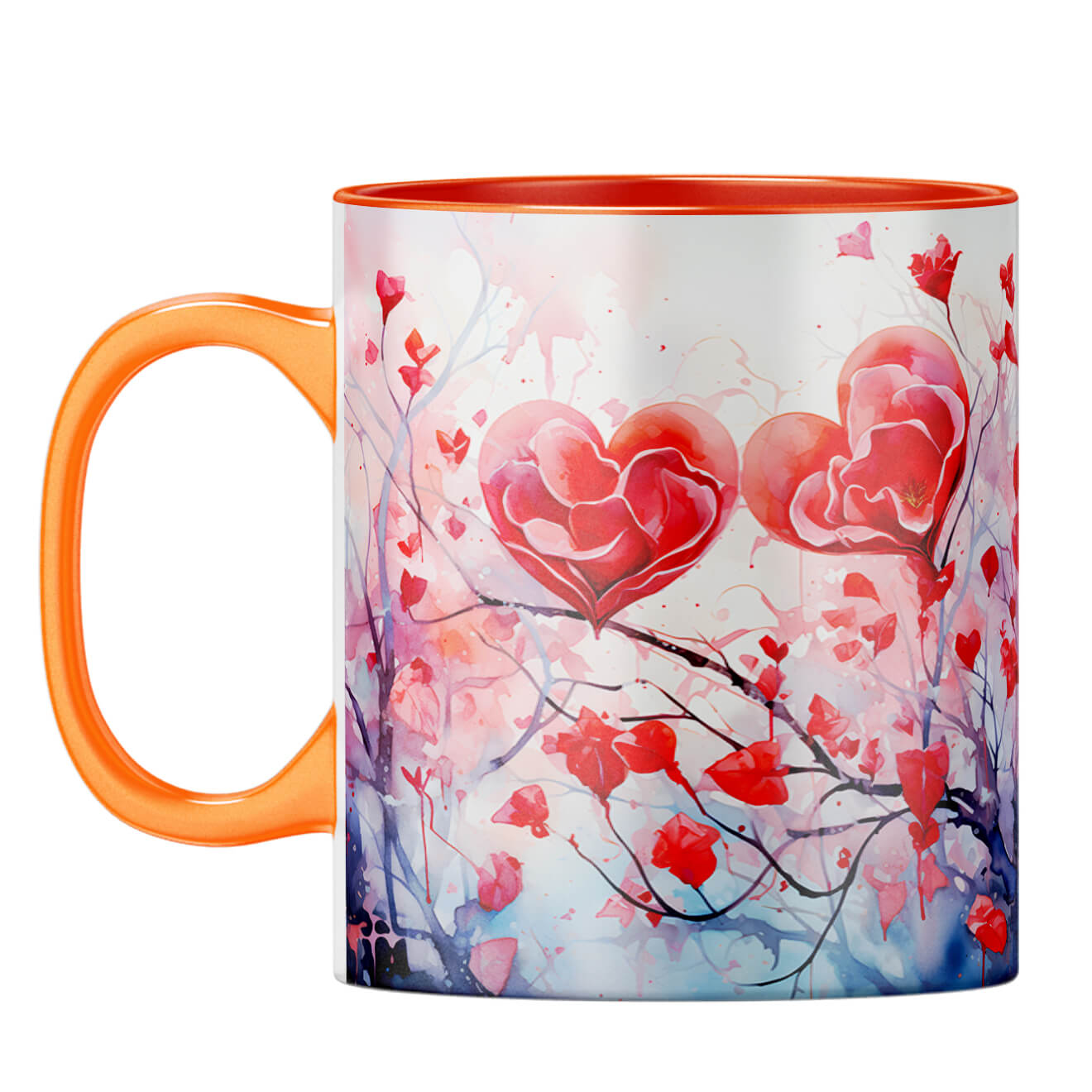 YuBingo Hearts on Tree Serenade Coffee Mug Orange