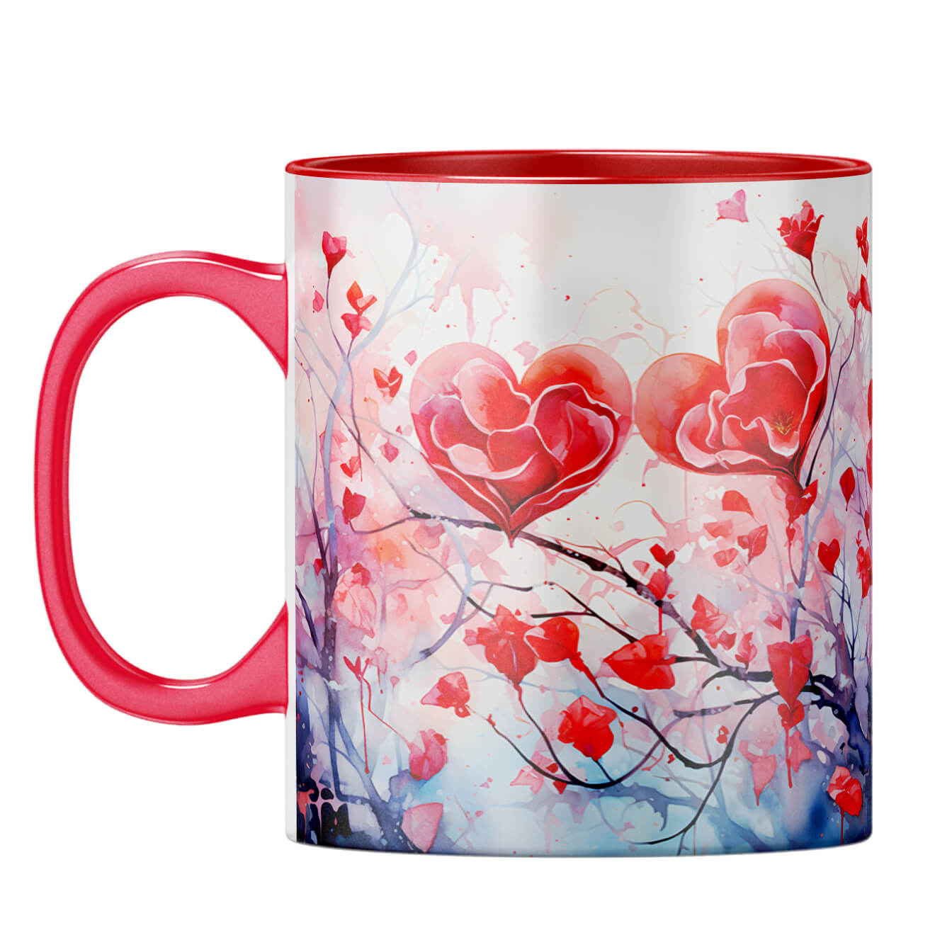 YuBingo Hearts on Tree Serenade Coffee Mug Red